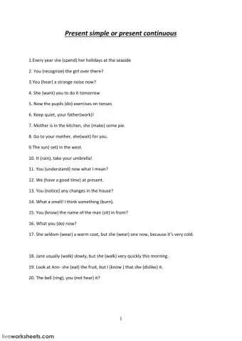 pres.cont-pres.simple