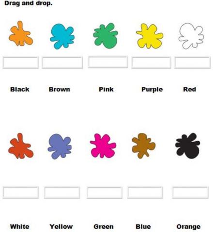 Colours. Drag and drop.