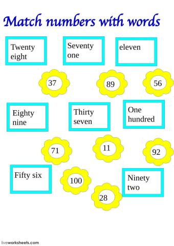 Number matching