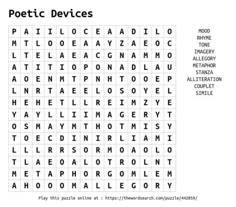 Poetic Devices