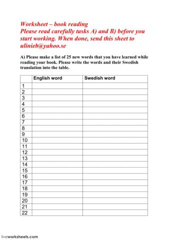 English 9F - Words and quotes