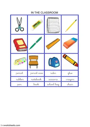 Classroom objects