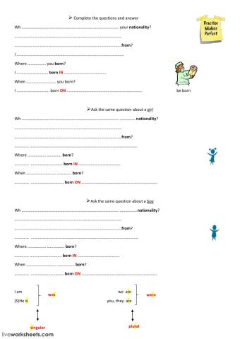 Nationality, origin, birth