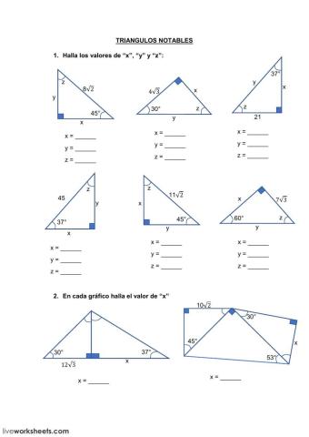 Triángulos Notables
