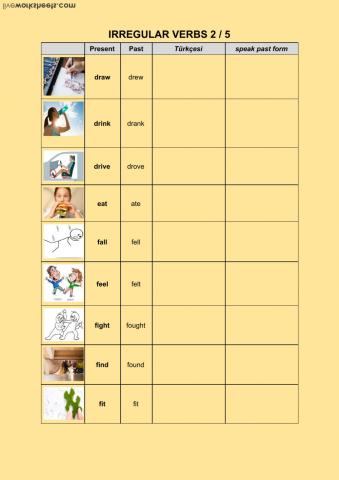 Irregular verbs 2
