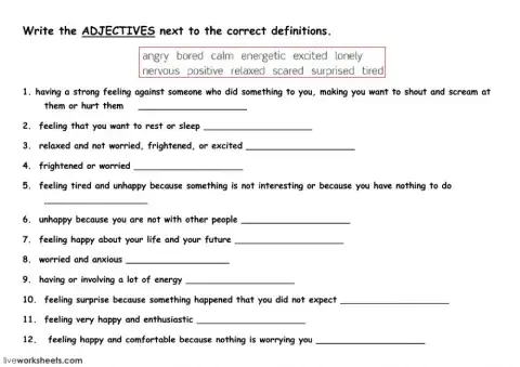 Adjectives