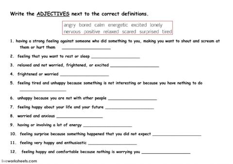 Adjectives