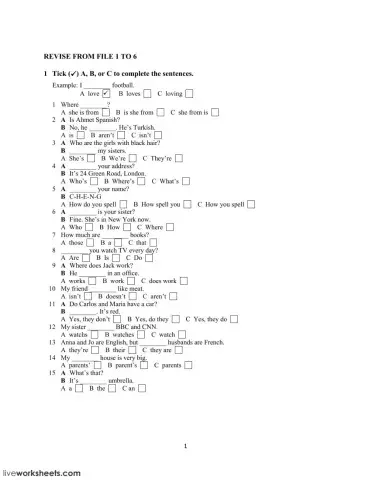 Revise from file 1 to 6