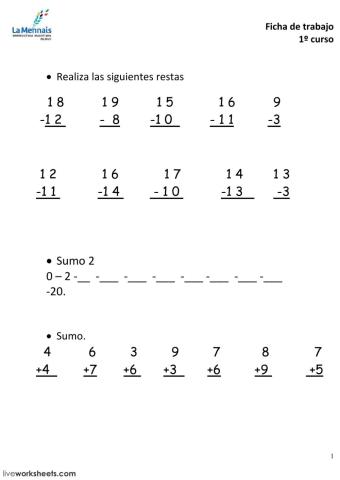 Matematicas 1º