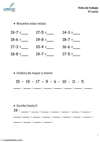 Matematicas 1º