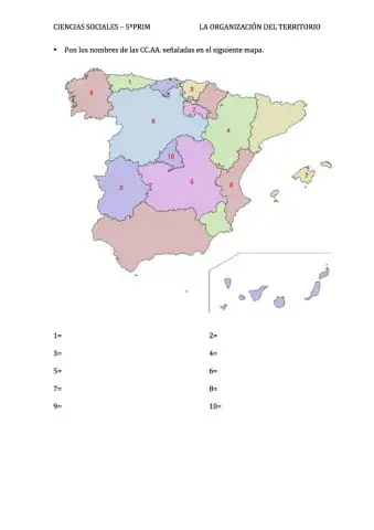 Comunidades Autónomas España