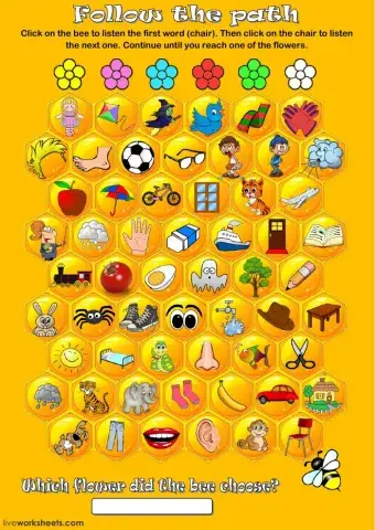 Listening vocabulary game