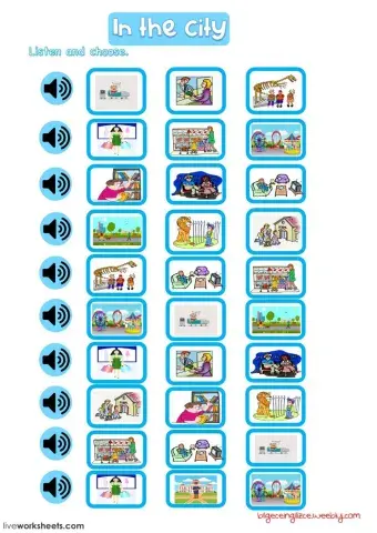 In the City(Listen and choose)with video