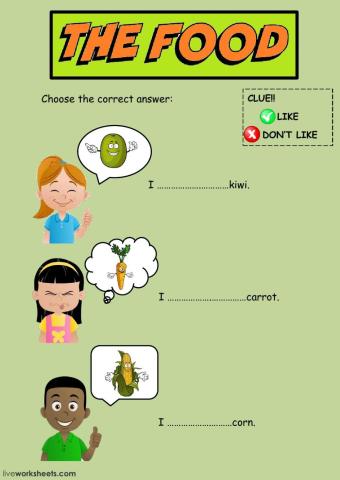 worksheet 4 - food