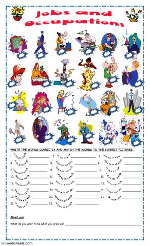 Jobs and occupations