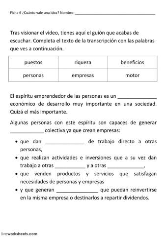 ¿Cuánto vale una idea?