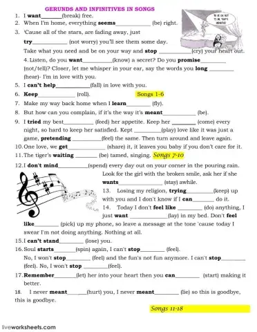 Gerund and Infinitive