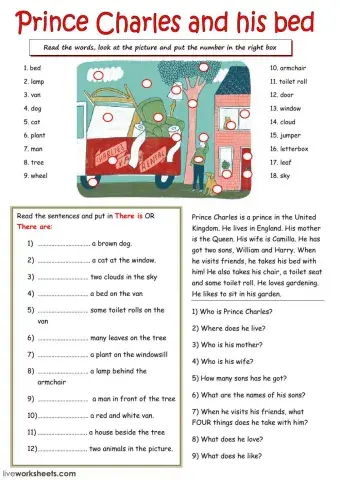 Prince Charles and his bed