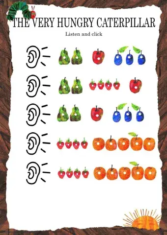 The Very Hungry Caterpillar - Listen and click