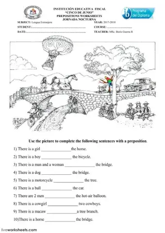 PREPOSITIONS TEST