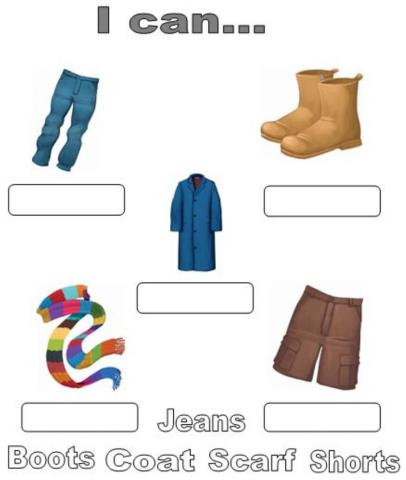 Clothes.Drag and drop