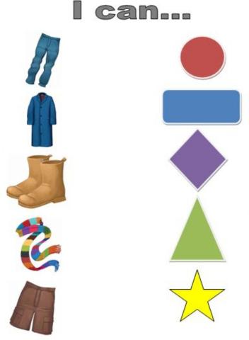 Clothes.Listen and match