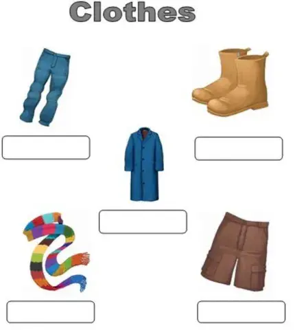 clothes. Multiple choice.