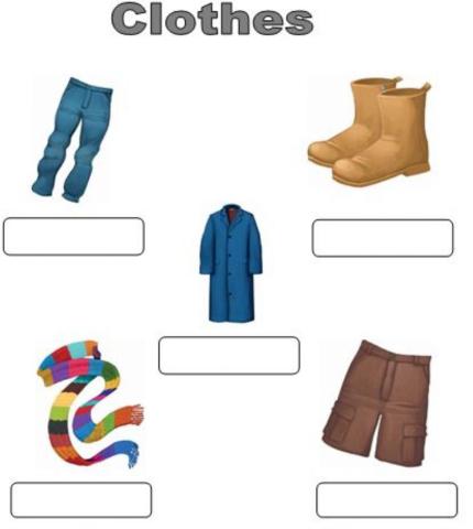 clothes. Multiple choice.