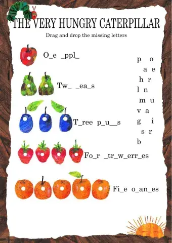The Very Hungry Caterpillar - Writing