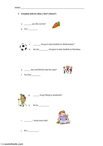 Simple present and simple past