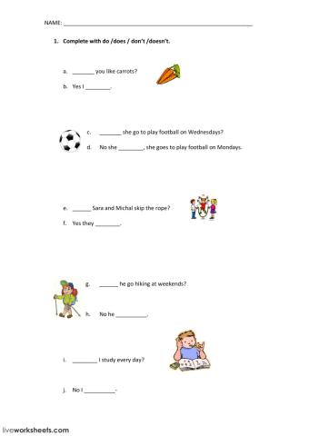 Simple present and simple past