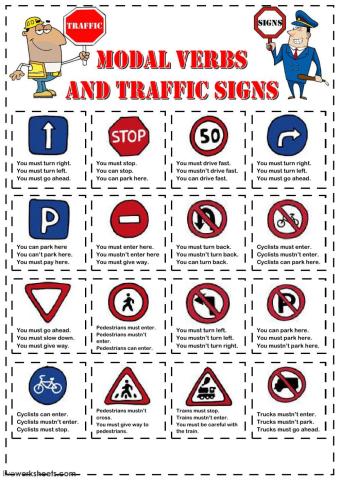 Modal Verbs and Traffic Signs
