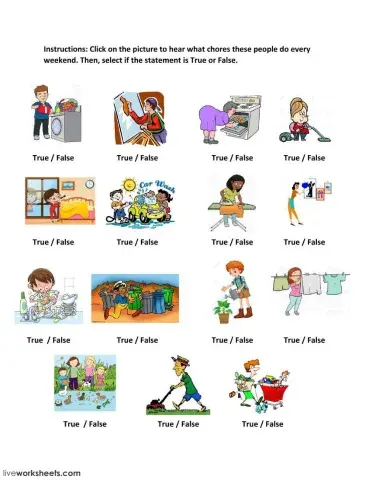 Simple Present Tense listening Exercise