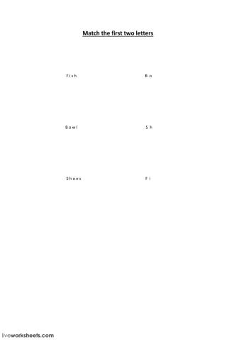 match the first two letters