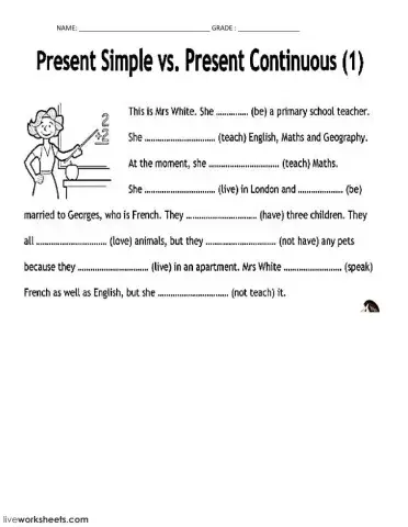SIMPLE PRESENT VS. PRESENT CONTINUOUS
