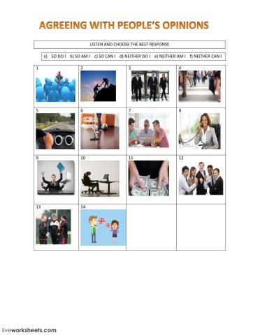 agreeing with people's opinions