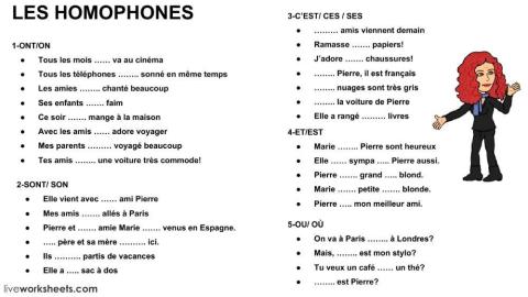 les homophones