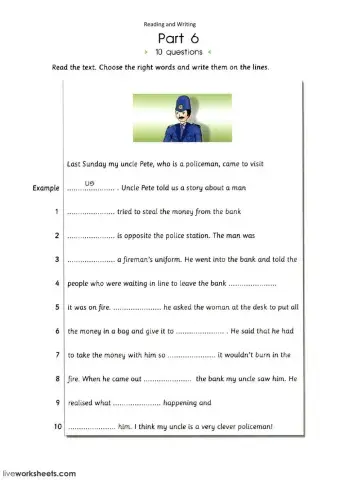 Flyers Vocabulary Insert