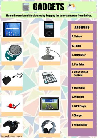 Vocabulary Gadgets