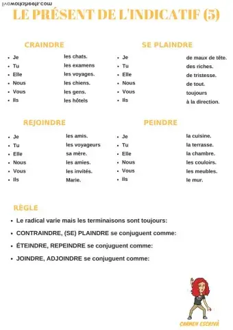 Présent de l'indicatif (5)