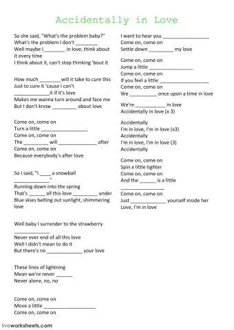 Accidentally in love