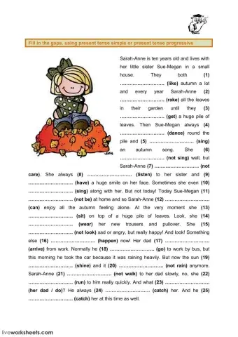 Present simple - progressive