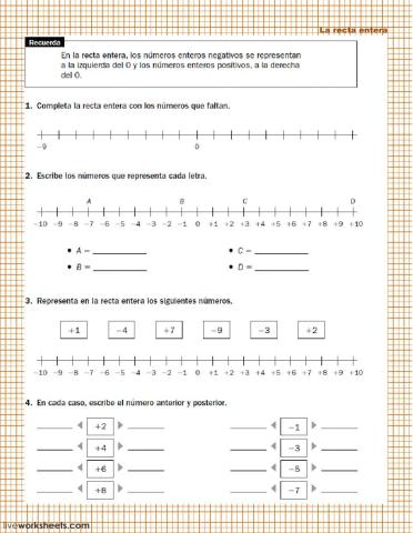 La recta entera