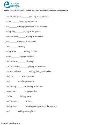 Present Continuous III