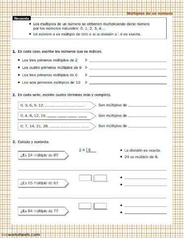 Múltiplos de un número 