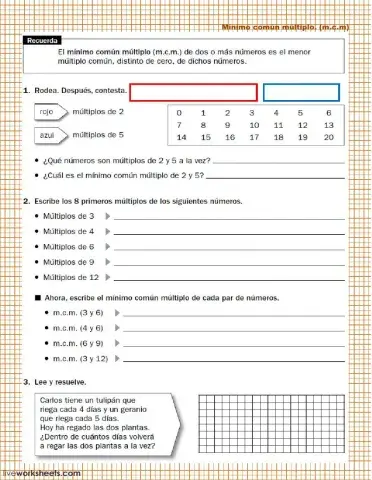 Múltiplos de un número