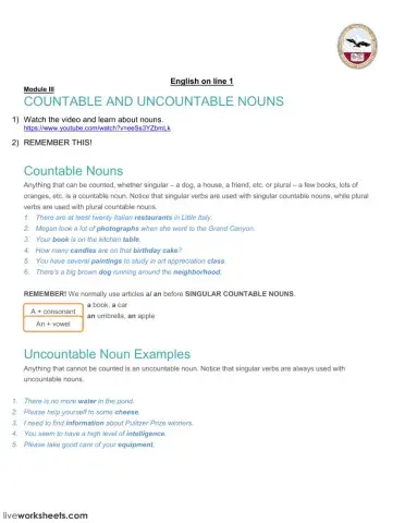 Countable and Uncountable FM