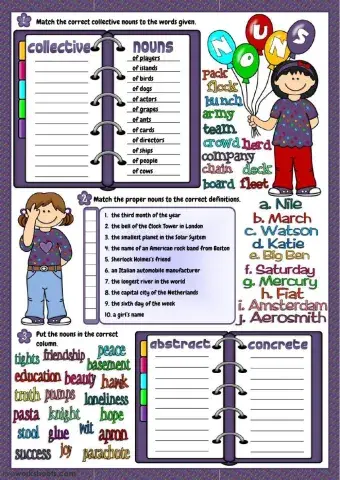 Parts of speech - Nouns 2