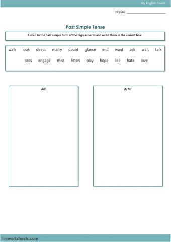past simple endingd - pronunciation