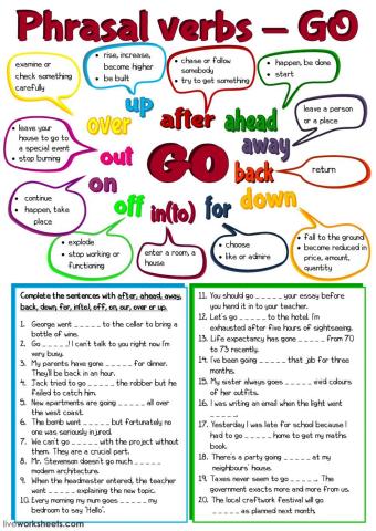 Phrasal verbs - GO